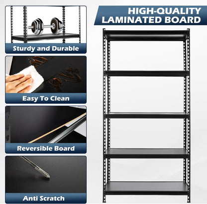 200kg x 5 Tier (90L *45D *200Hcm) Boltless Angle Shelf Storage Shelves