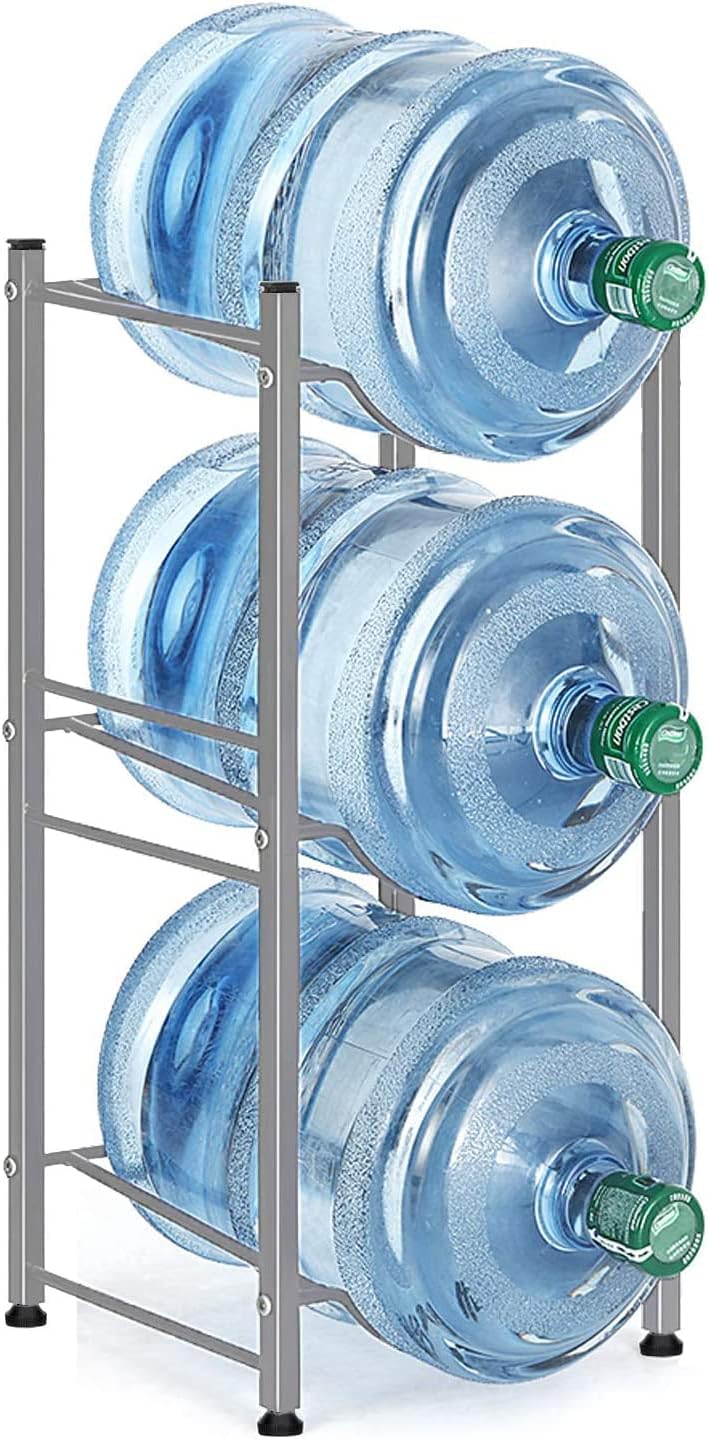 Water Dispenser Bottle Rack | 4-Bottle Gallon Storage Stand | Freestanding Holder for 5 Gallons
