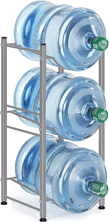 Water Dispenser Bottle Rack | 4-Bottle Gallon Storage Stand | Freestanding Holder for 5 Gallons