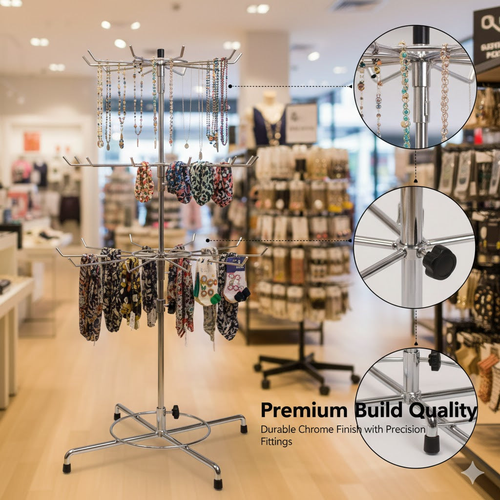 3-Tier Socks Display Stand | Retail Sock Rack