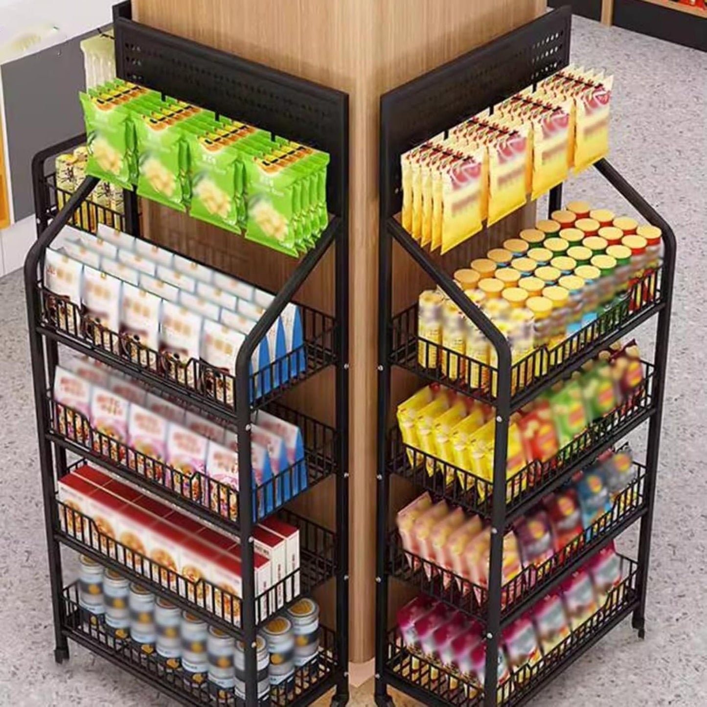 Commercial 5 tier Supermarket Shelf, Convenience Store/Pharmacy Floor standing