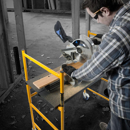 Mini Folding Steel Scaffold - 500-Lb. Capacity, Model Number I-IMCN