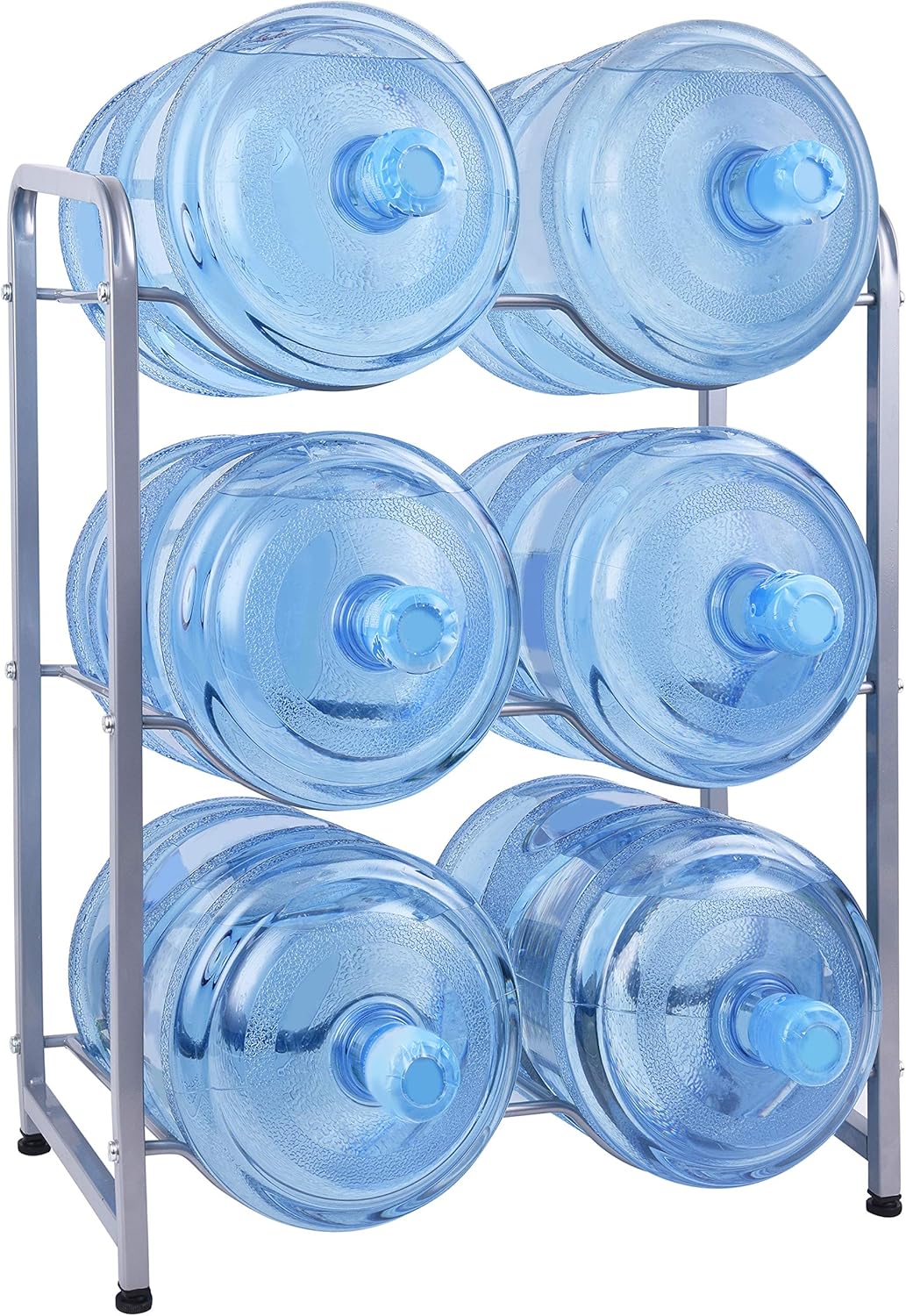 Water Dispenser Bottle Rack | 4-Bottle Gallon Storage Stand | Freestanding Holder for 5 Gallons