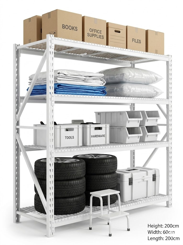 Heavy Duty 4-Tier Adjustable Metal Rack