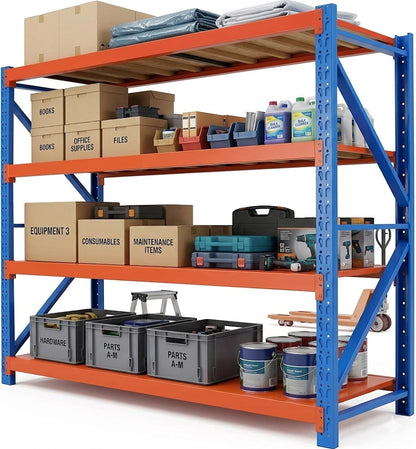 Heavy Duty 4-Tier Metal Shelve (300kg Capacity)
