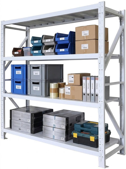 Heavy Duty 4-Tier Metal Shelve (300kg Capacity)