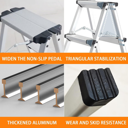 Aluminium Alloy Bilateral Ladders, Stepladders Folding Ladder Stool