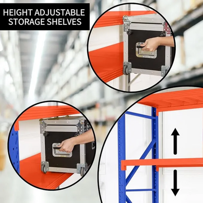 4 Tier (200L * 60D *200Hcm) 200kg  Rack Storage Metal Shelving Rack