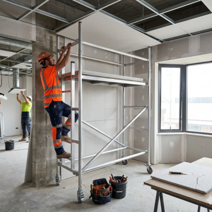 Aluminium Scaffold Tower 2m | Lightweight with Wheels | 200kg Capacity