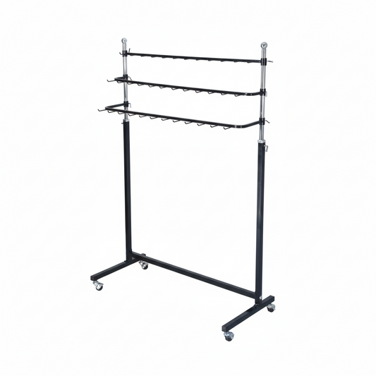 3-Tier Belt Display Stand | (Black & Chrome)