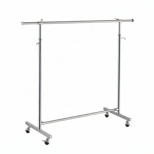 120cm Full Chrome Garment Rack | Retail Clothes Display Stand