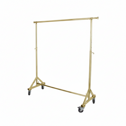 Single Heavy Duty Garment Rack Chrome | Strong Clothes Display Stand