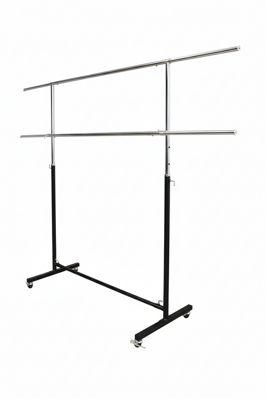 Single Garment Rack 120cm Black | Heavy Duty Clothes Stand