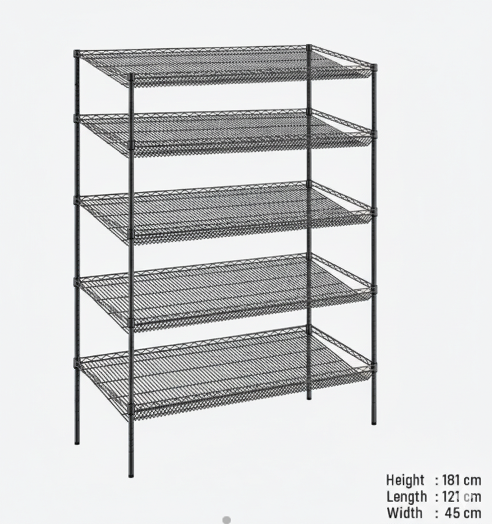 Heavy Duty 4-Tier Slanted Display Rack – I BEST FZE