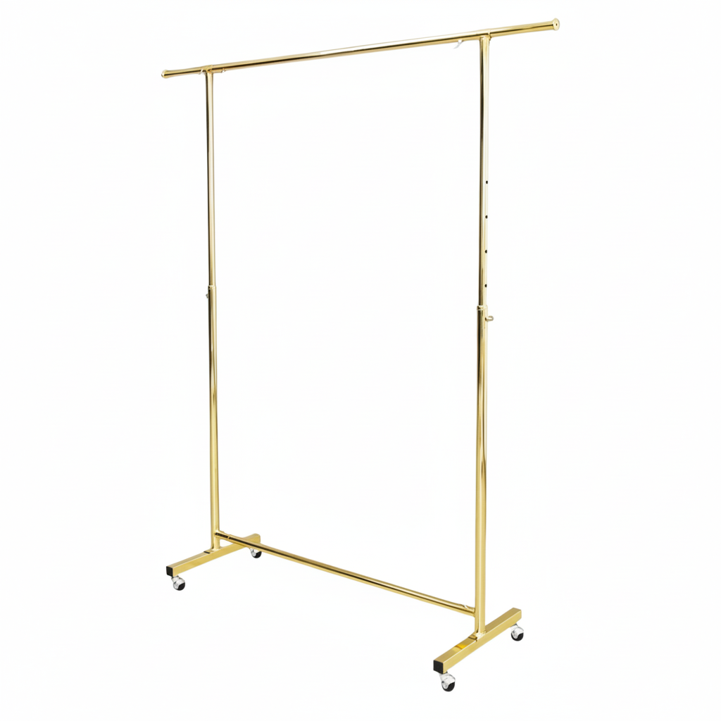 120cm Full Chrome Garment Rack | Retail Clothes Display Stand