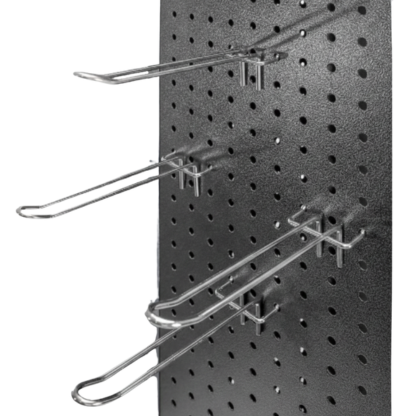 Pegboard Floor Display Stand | Heavy-Duty Metal Spinning Merchandising Tower