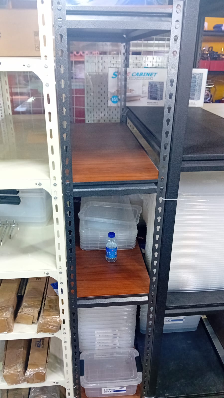 5-Tier Storage Shelves, 11.8 x 29.5 x 59.1 Inches, Load 1929 lb, for Shed Warehouse Basement Kitchen, Black