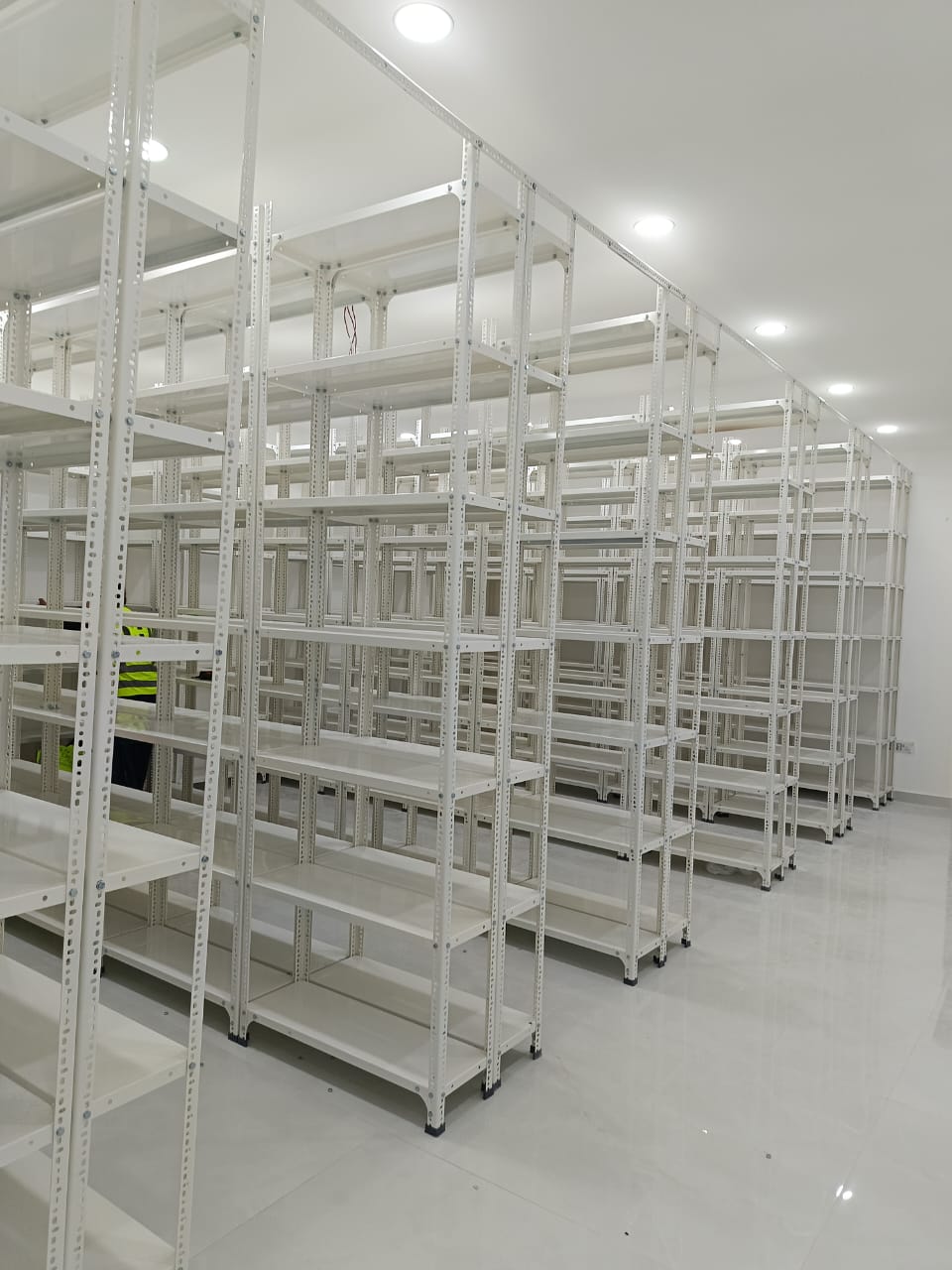 5-Tier Slotted Angle Steel Shelving Unit 200cm | Heavy-Duty Adjustable Storage Rack