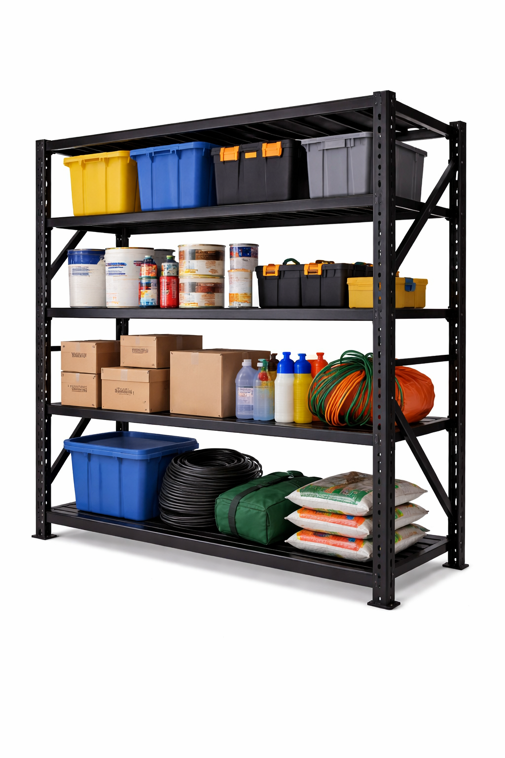 Heavy Duty 4-Tier Garage & Warehouse Rack (400kg)