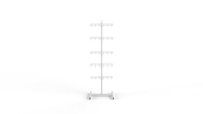 Metal Floor Display Stand with Adjustable Hooks