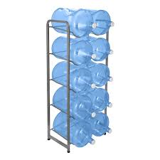 Water Dispenser Bottle Rack | 4-Bottle Gallon Storage Stand | Freestanding Holder for 5 Gallons