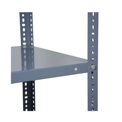 5 Level 200cm Height Adjustable Metal Storage Steel Slotted Angle Shelving Units