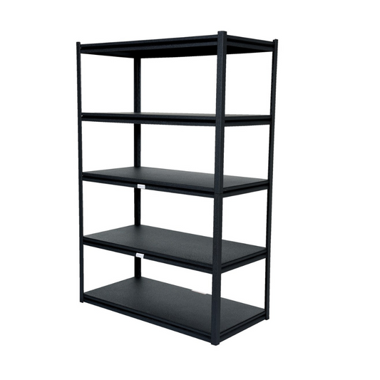 5 Level Boltless Rivet Shelving System Metal Storage Rack Inner Hidden Hole for Warehouse Garage