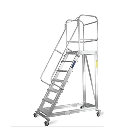 ALUMINIUM ROLLING STAIRCASE LADDER