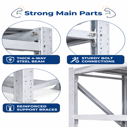 4-Tier Heavy Duty Rack (1200kg) | Storage Rack