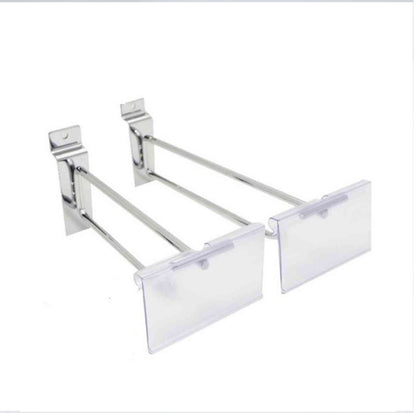 20cm Metal Pegboard & Slatwall Hooks | Stainless Steel Display Hanging Hooks