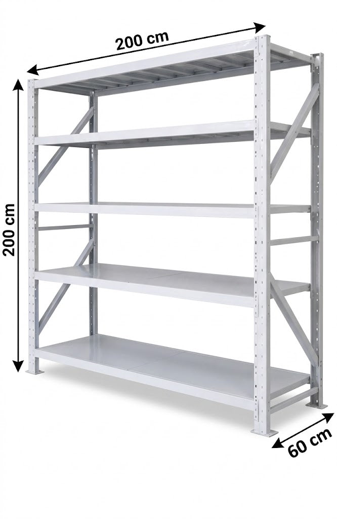 Metal Racking White Premium White Heavy Duty Metal Rack (300kg) – I BEST FZE
