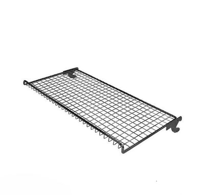 Wall-Mounted Wardrobe Organizer | Modular Closet System with Wire Shelving & Garment Rail | Matte Black